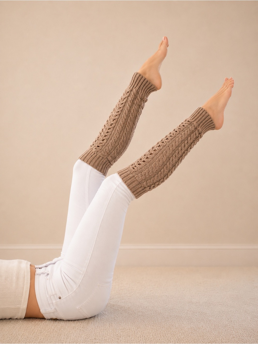 Autumn is coming! Cable Knit Leg & Arm Warmers cozy warm and soft NWOT